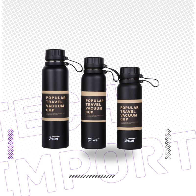 Garrafa Térmica Esportiva - Duplo Aço Inoxidável