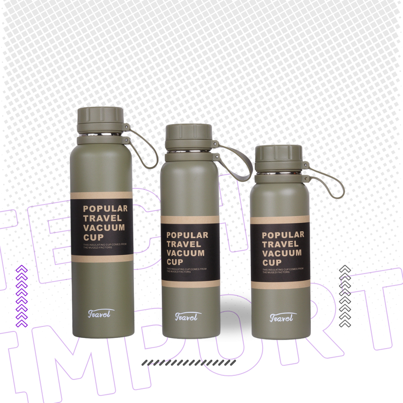 Garrafa Térmica Esportiva - Duplo Aço Inoxidável