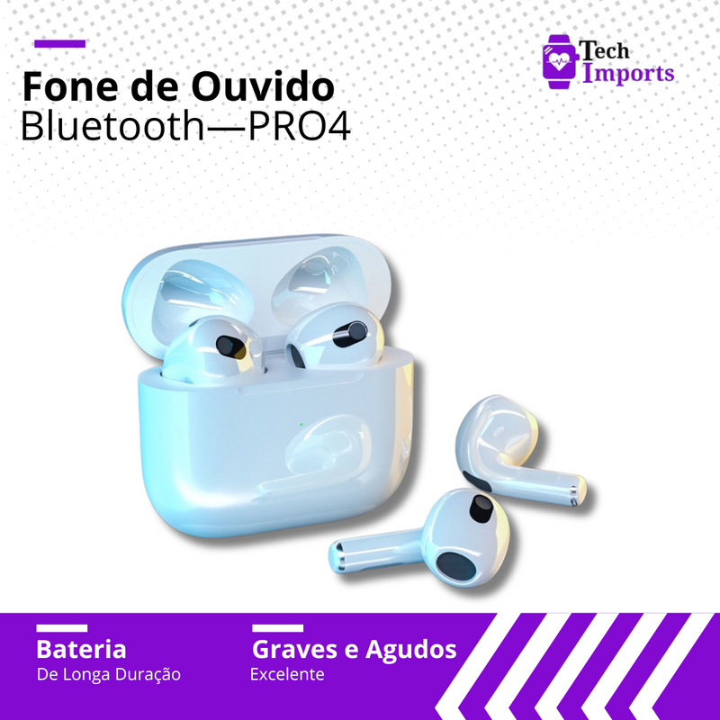 Fone de Ouvido PRO4 - Bluetooth
