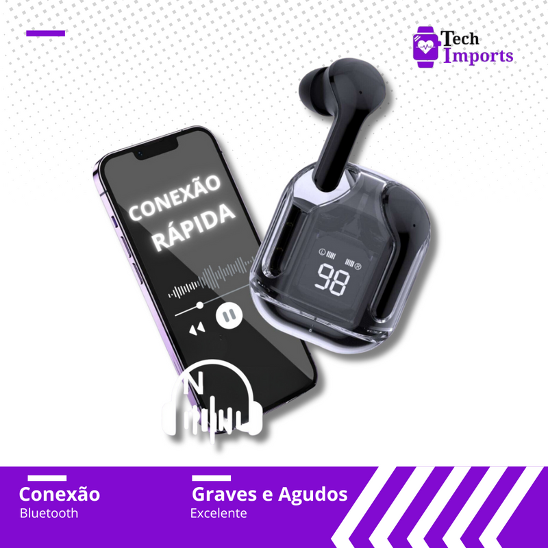 Fone de Ouvido Bluetooth A31 - Sem Fio